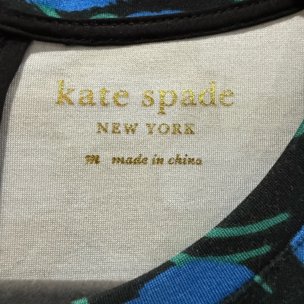 Kate Spade Long Sleeve Dress - Black and Blue